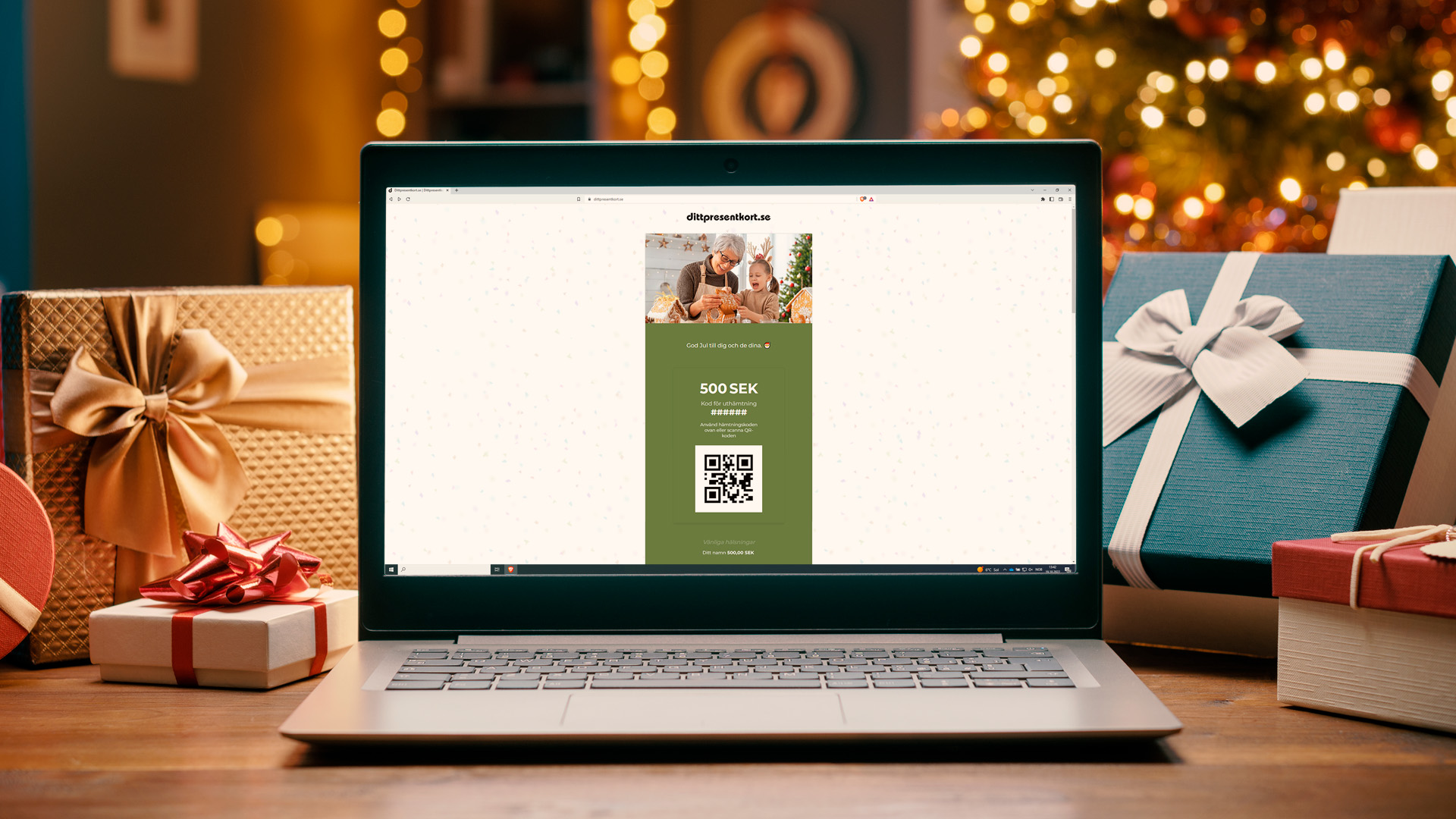 Laptop med dittpresentkort.se